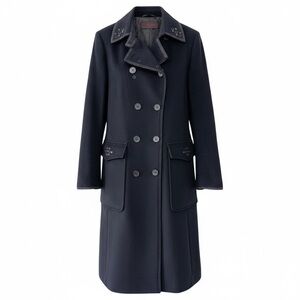 Black Wool Trench Coat